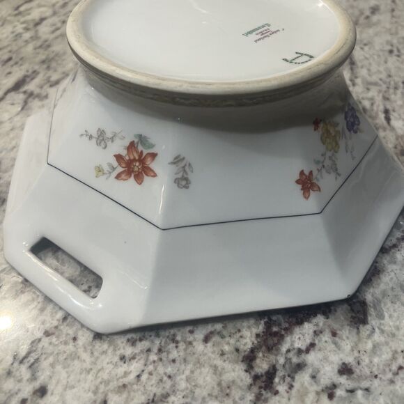 Antique Theodore Haviland Coromandel Limoges Octagon Covered Lid Vegetable Bowl - Picture 16 of 16